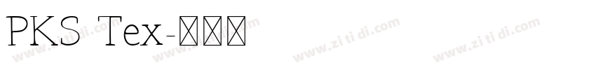PKS Tex字体转换